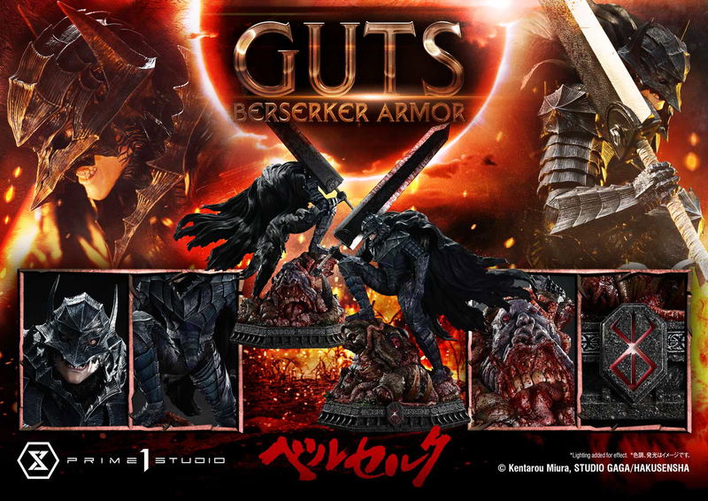 Ultimate Premium Masterline Berserk 1/4 Scale Statue: Guts Berserker Armor Grunbeld Vs Guts image 38