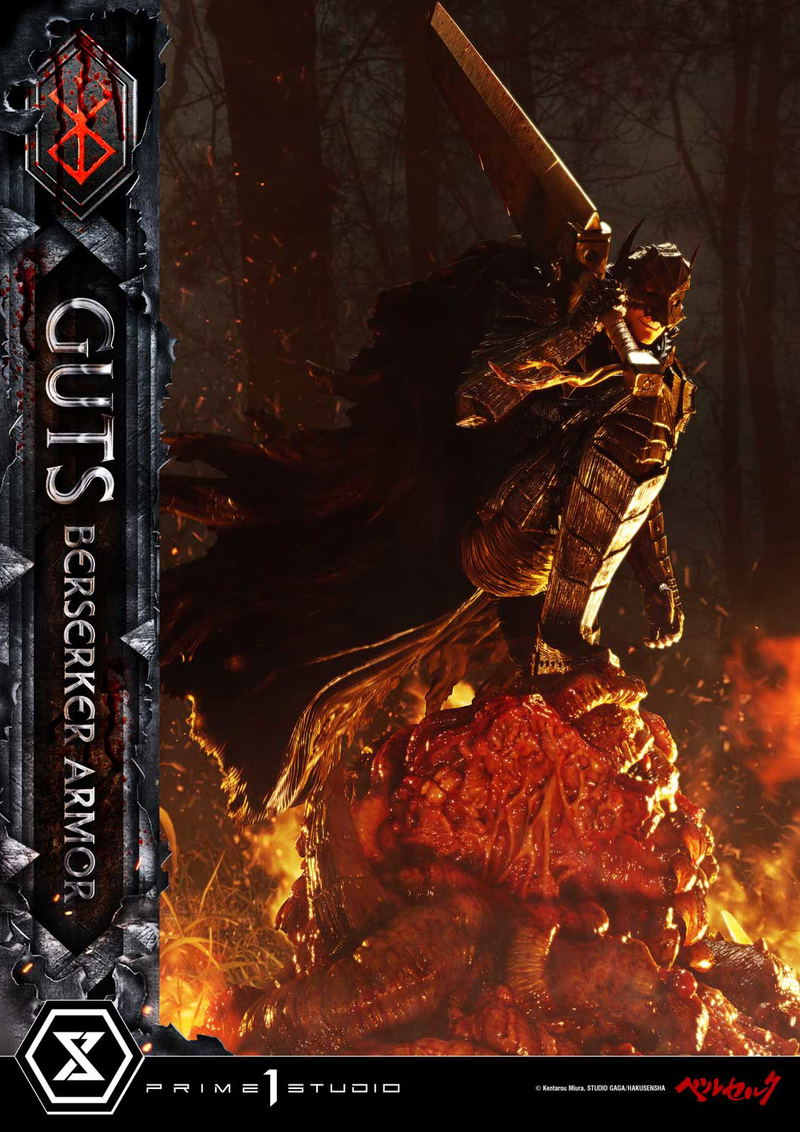 Ultimate Premium Masterline Berserk 1/4 Scale Statue: Guts Berserker Armor Grunbeld Vs Guts image 4