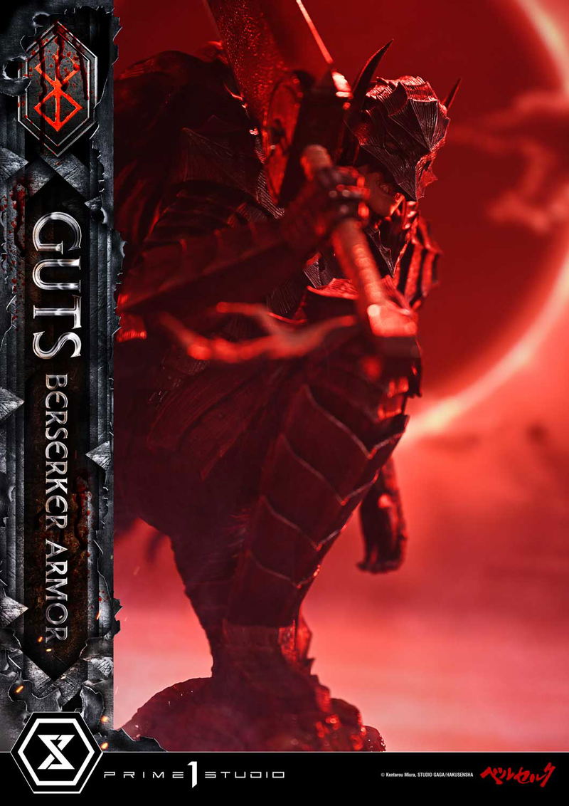 Ultimate Premium Masterline Berserk 1/4 Scale Statue: Guts Berserker Armor Grunbeld Vs Guts image 8