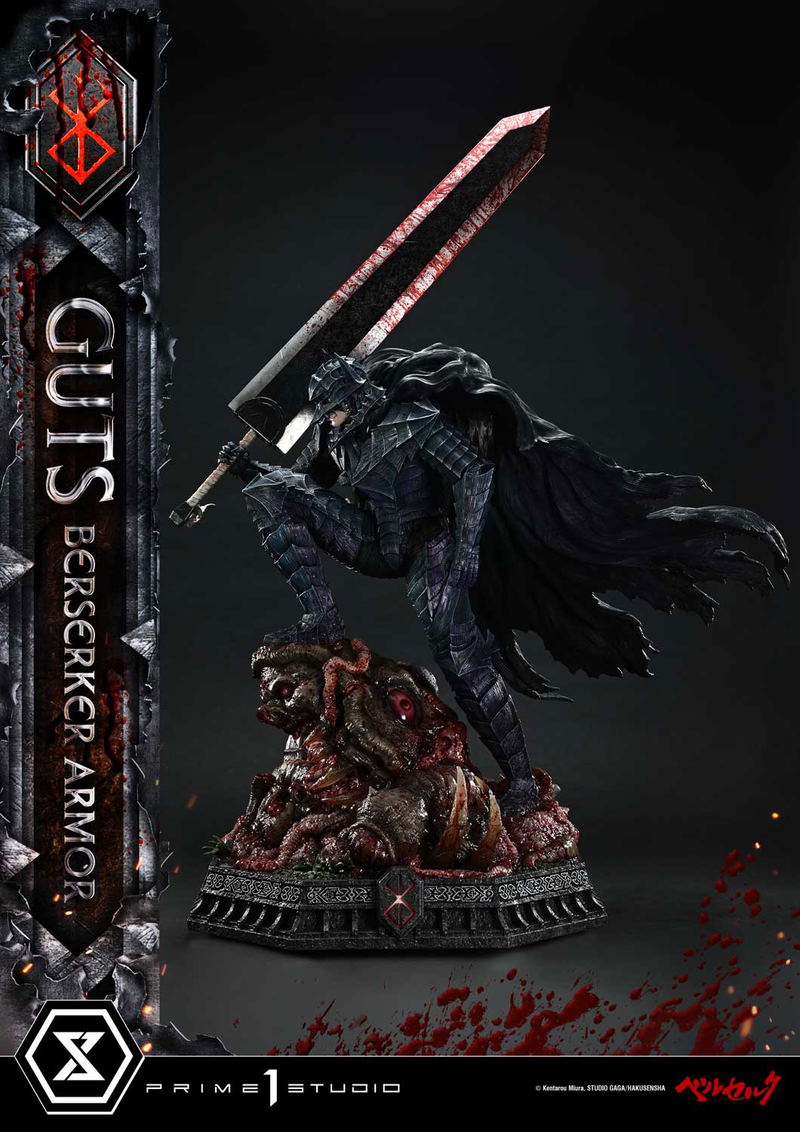 Ultimate Premium Masterline Berserk 1/4 Scale Statue: Guts Berserker Armor Grunbeld Vs Guts image 1
