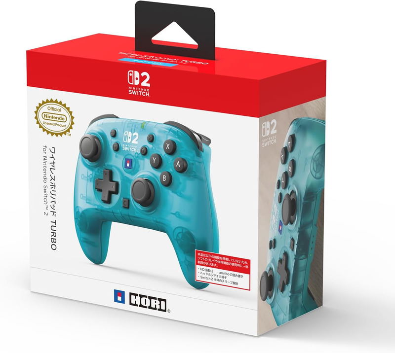 Wireless Horipad TURBO for Nintendo Switch 2 (Aqua) image 1