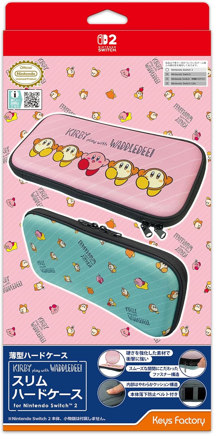 Slim Hard Case for Nintendo Switch 2 [Kirby Play with Waddle Dee] image 1