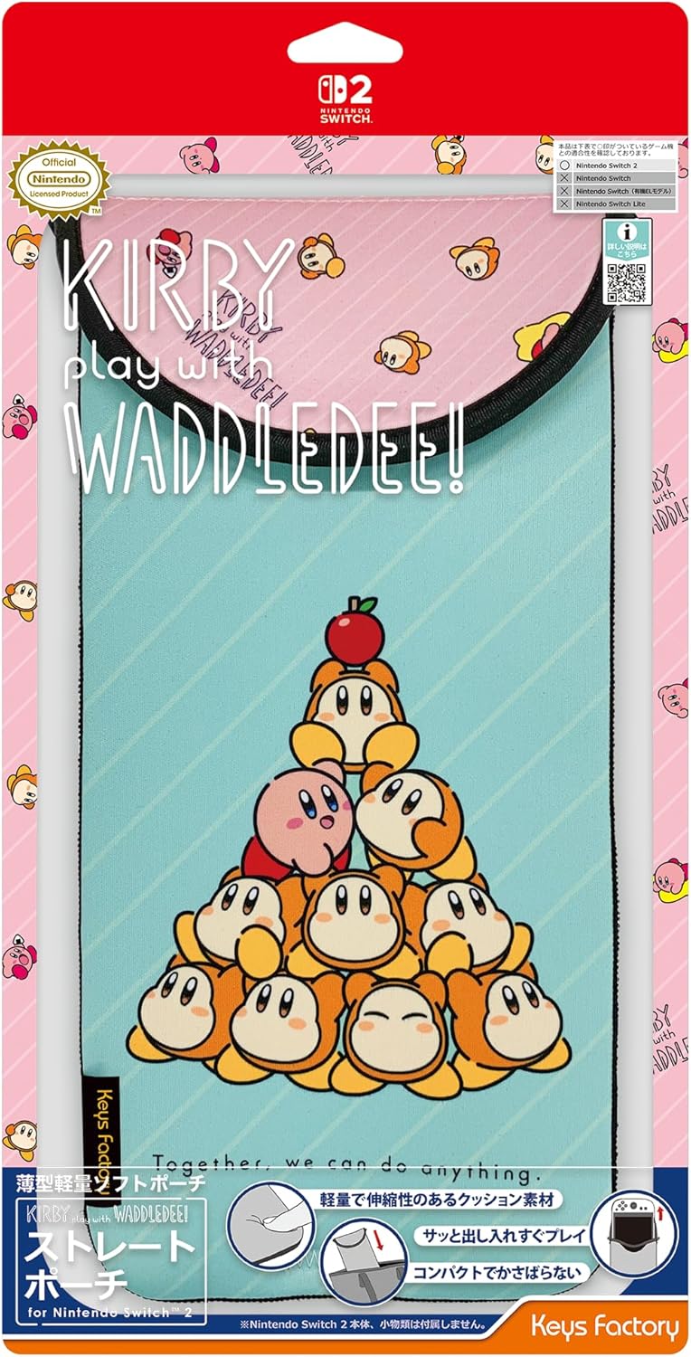 Straight Pouch for Nintendo Switch 2 [Kirby Play with Waddle Dee] image 1