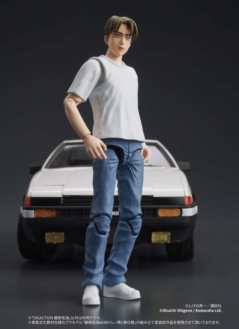 Digaction Initial D 1/24 Scale Action Figure: Fujiwara Takumi image 10