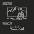 Yuru Camp Season 3 - Silhouette Bike Shima Rin Zip Hoodie (Black | Size L) thumbnail 3