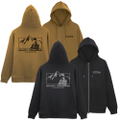 Yuru Camp Season 3 - Silhouette Bike Shima Rin Zip Hoodie (Coyote | Size M) thumbnail 4