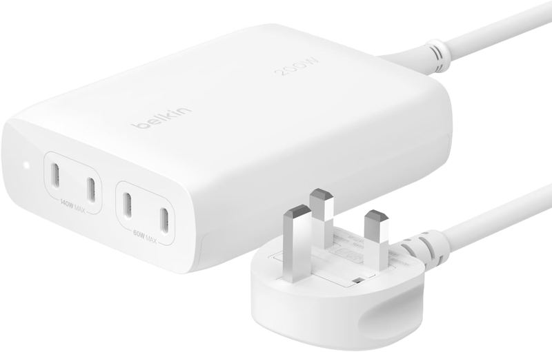Belkin BoostCharge 200W (140W + 60W) 4-Port Wall Charger image 1