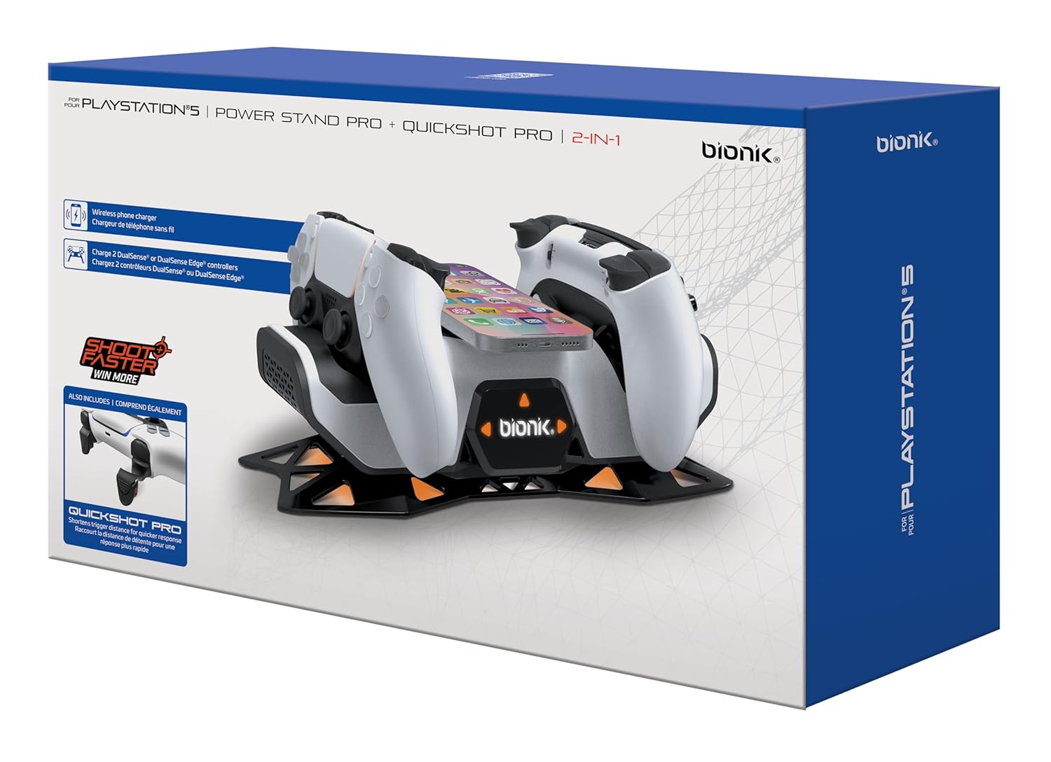 Power Stand Pro + Quickshot Pro for PS5 for PlayStation 5