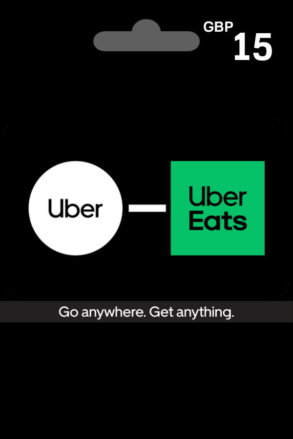 Uber & Uber Eats 15 GBP | Konto Vereinigtes Königreich
Uber & Uber Eats GBP 15
Uber & Uber Eats Geschenkkarten
Uber und Uber Eats
Uber & Uber Eats Geschenkkarte
Lieferservice
Online-Shopping <span class="ext ext_digital">digital</span> image 1
