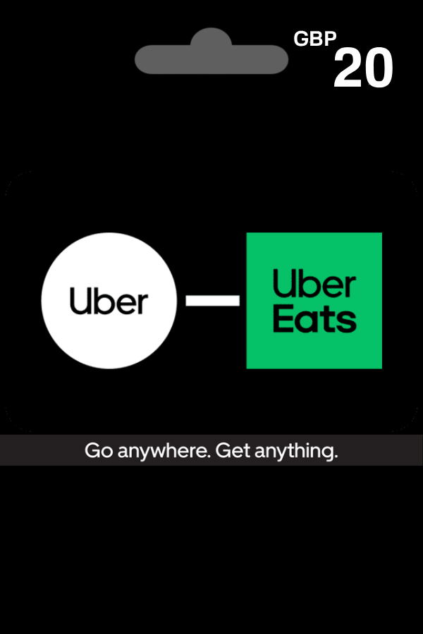 Uber & Uber Eats 20 GBP | Konto Vereinigtes Königreich
Uber & Uber Eats GBP 20
Uber & Uber Eats Geschenkkarten
Uber und Uber Eats
Uber & Uber Eats Geschenkkarte
Lieferservice
Online-Shopping <span class="ext ext_digital">digital</span> image 1