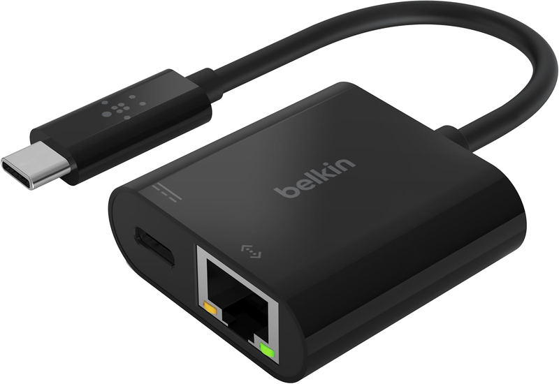 Belkin USB-C to Ethernet + Charge Adapter (60W) image 1
