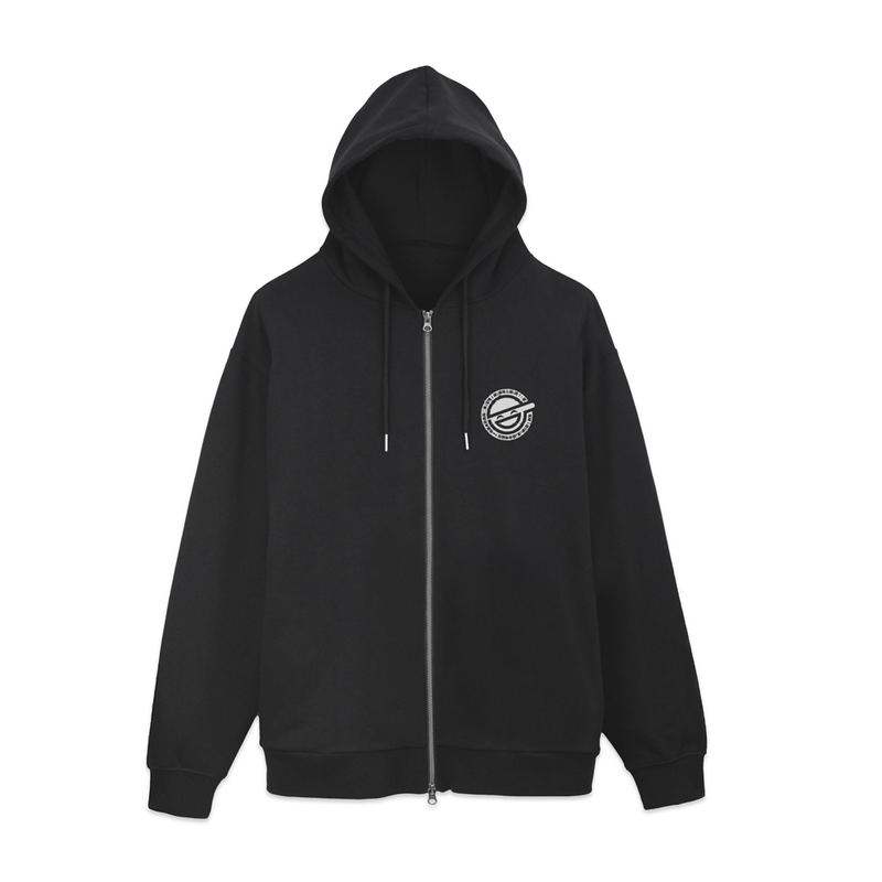 Ghost In the Shell: Stand Alone Complex - The Laughing Man Zip Hoodie (Black | Size XL) image 2