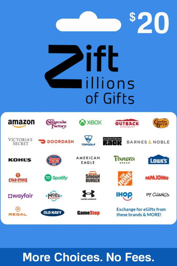 Zift Zillions Of Gifts 20 USD | US Account (Amazon) <span class="ext ext_digital">digital</span> image 1