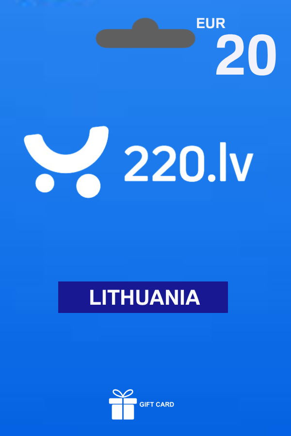220.LV Gift Card 20 EUR | Lithuania Account digital — Import Game Deal
