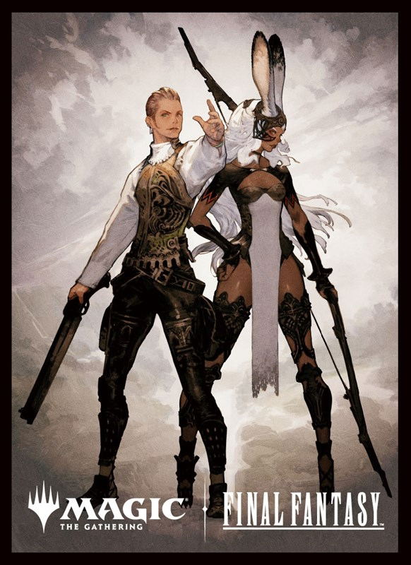 Magic: The Gathering - Final Fantasy Players Card Sleeve MFS-52 Final Fantasy, Artist Borderless Ver. Balthier And Fran — Import Game Deal