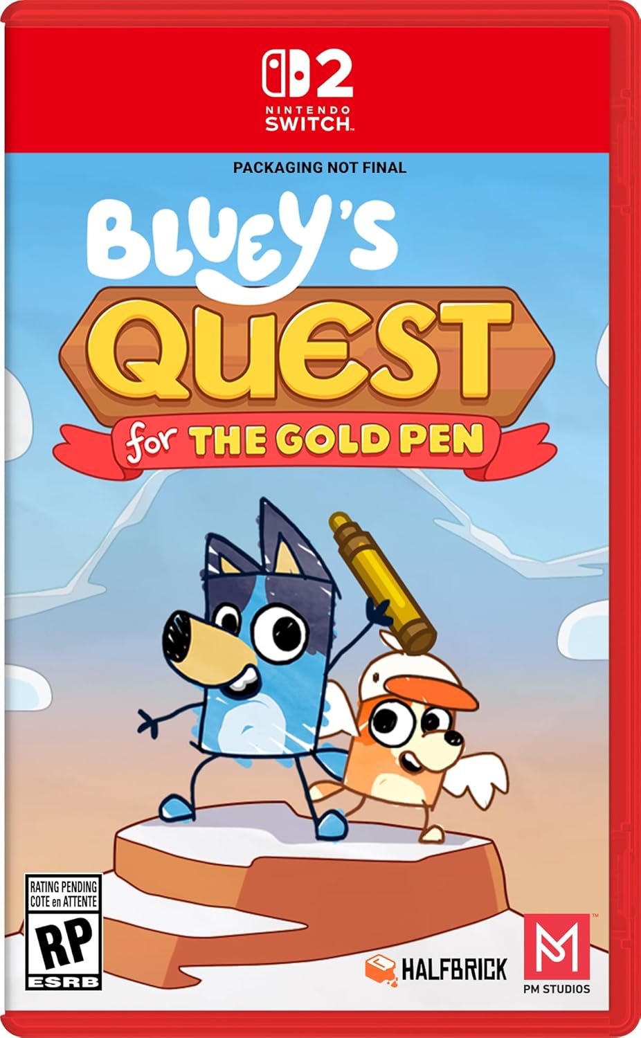 Bluey's Quest for the Gold Pen Game Cart for Nintendo Switch 2