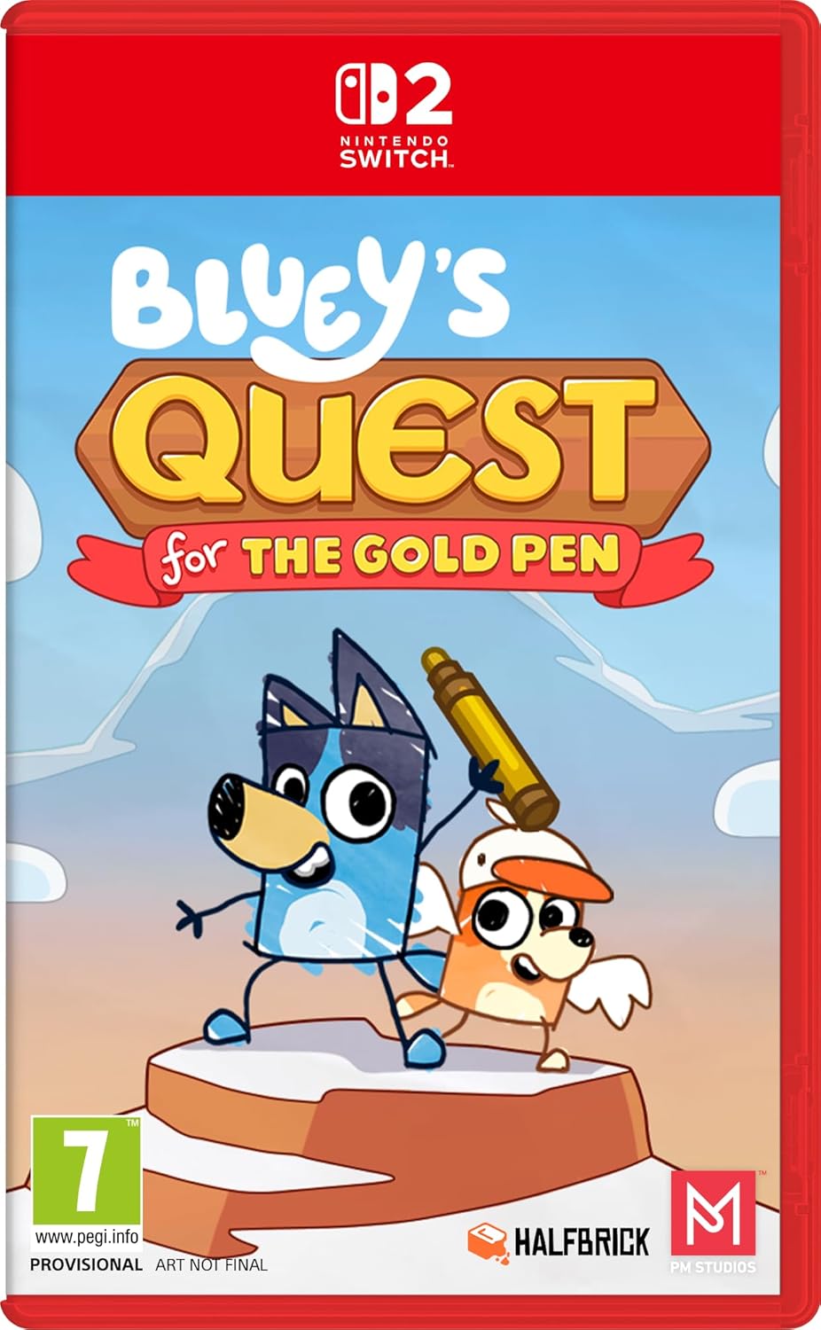 Bluey's Quest for the Gold Pen Game Cart — Import Game Deal