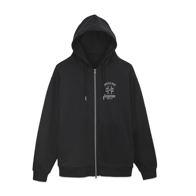 Girls Und Panzer Das Finale - Kuromorimine Girls' High School Zip Hoodie Ver.3.0 (Black | Size XL) image 2