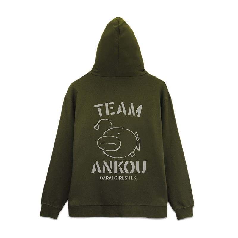 Girls Und Panzer Das Finale - Team Ankou Zip Hoodie Ver.3.0 (Moss | Size M) image 1