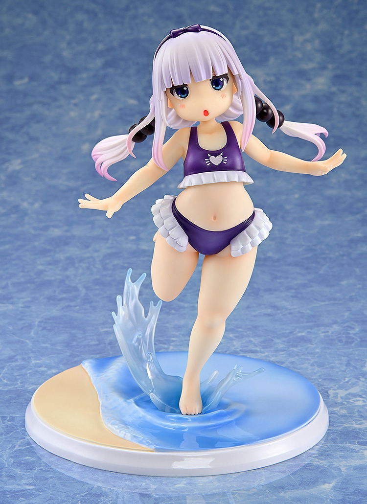 Miss Kobayashi's Dragon Maid 1/6 Scale Pre-Painted Figure: Kanna Kamui Excited to Wear a Swimsuit at Home Ver. (Purple) image 2