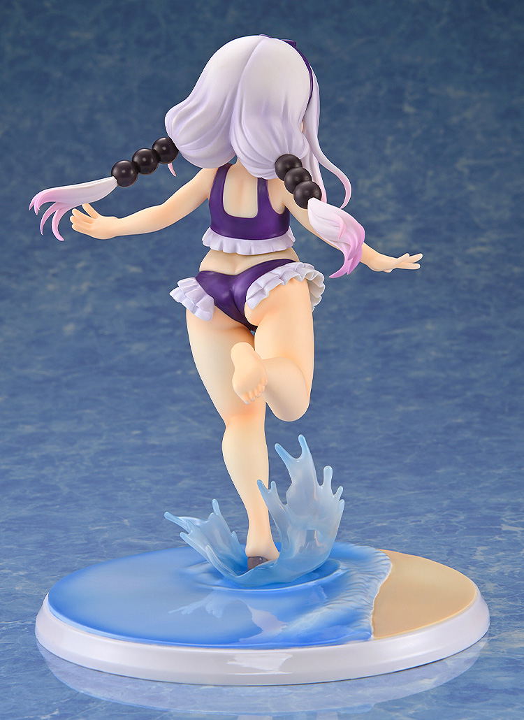 Miss Kobayashi's Dragon Maid 1/6 Scale Pre-Painted Figure: Kanna Kamui Excited to Wear a Swimsuit at Home Ver. (Purple) image 6