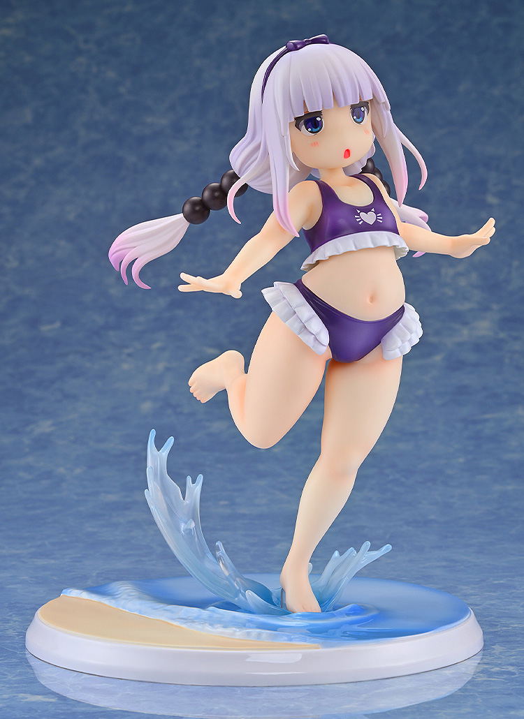 Miss Kobayashi's Dragon Maid 1/6 Scale Pre-Painted Figure: Kanna Kamui Excited to Wear a Swimsuit at Home Ver. (Purple) image 8