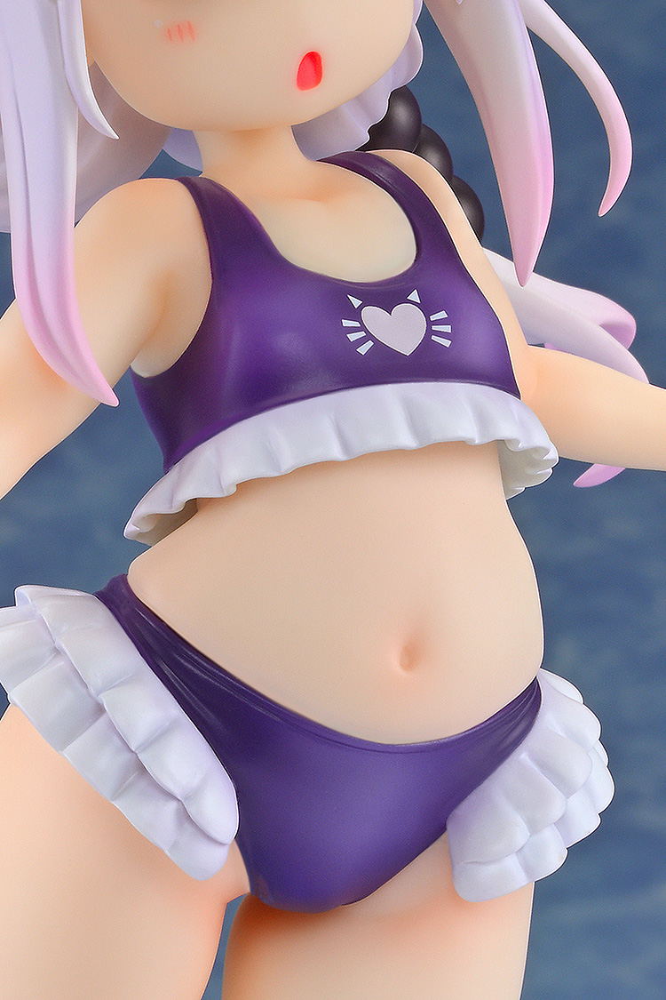 Miss Kobayashi's Dragon Maid 1/6 Scale Pre-Painted Figure: Kanna Kamui Excited to Wear a Swimsuit at Home Ver. (Purple) image 10
