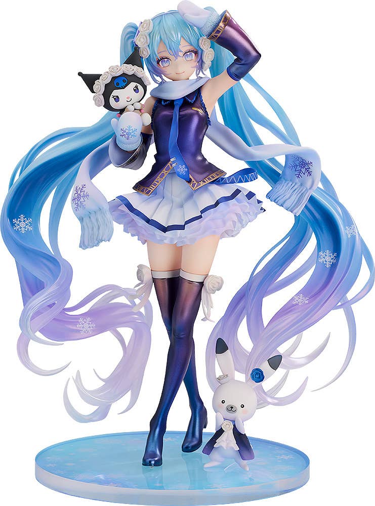 Character Vocal Series 01 Hatsune Miku 1/7 Scale Pre-Painted Figure: Snow Miku x Kuromi image 1