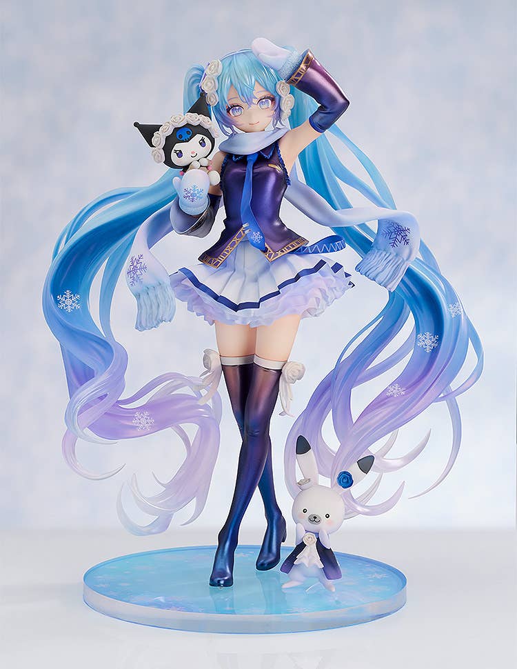 Character Vocal Series 01 Hatsune Miku 1/7 Scale Pre-Painted Figure: Snow Miku x Kuromi image 2