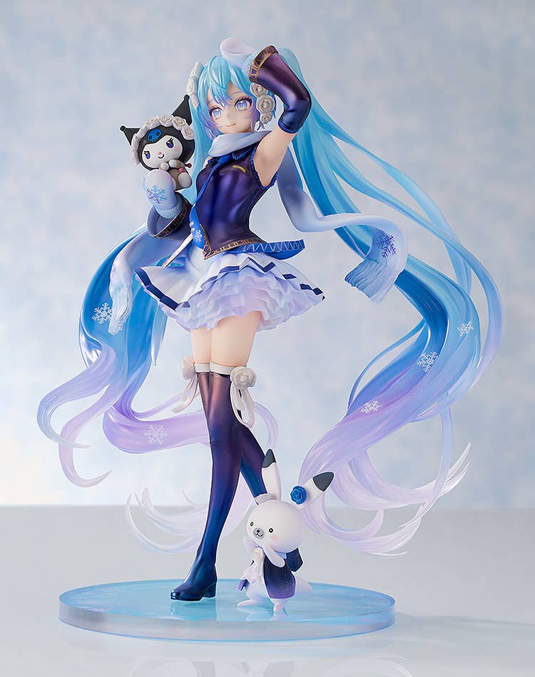 Character Vocal Series 01 Hatsune Miku 1/7 Scale Pre-Painted Figure: Snow Miku x Kuromi image 5