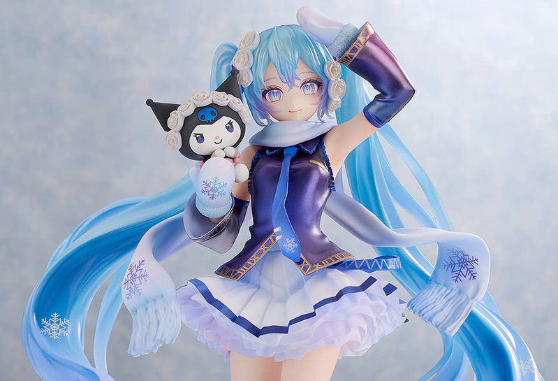 Character Vocal Series 01 Hatsune Miku 1/7 Scale Pre-Painted Figure: Snow Miku x Kuromi image 7