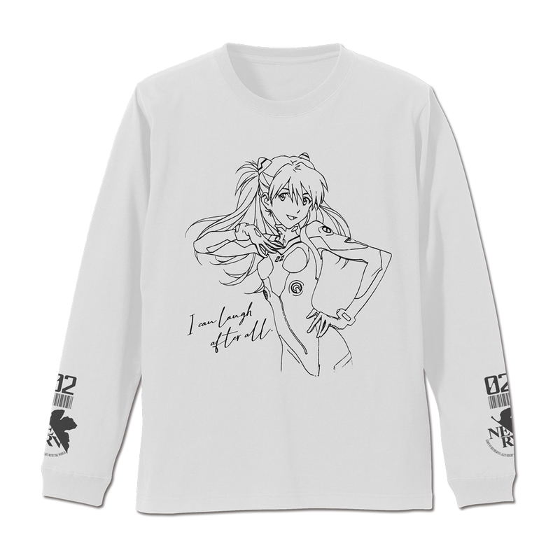 Evangelion - Asuka Langley Shikinami Ribbed Long Sleeve T-shirt (White | Size M) image 1