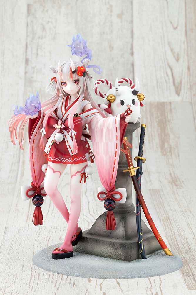 Hololive Production 1/7 Scale Pre-Painted Figure: Nakiri Ayame Shrine Maiden Fortune Outfit Ver. image 2