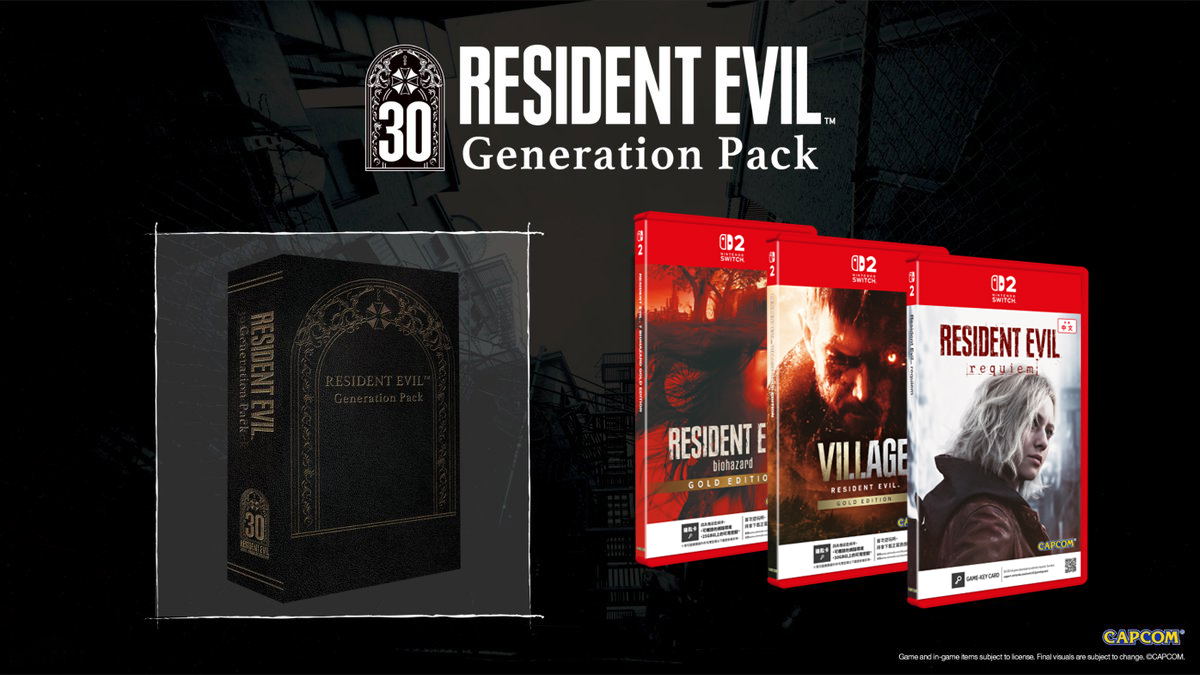 Resident Evil Generation Pack (Multi-Language) Game Key Cart (Cover - Asian) for Nintendo Switch 2