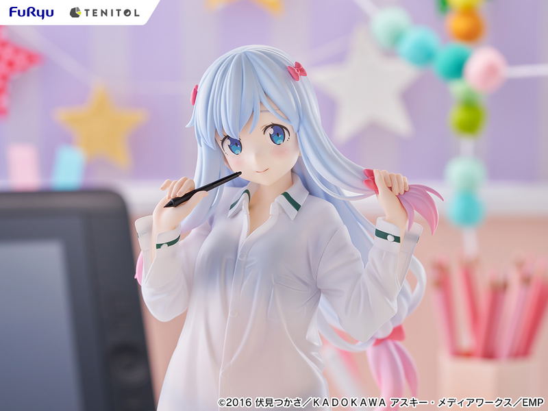 Tenitol Tall Eromanga Sensei: Izumi Sagiri Shirts Ver. image 15