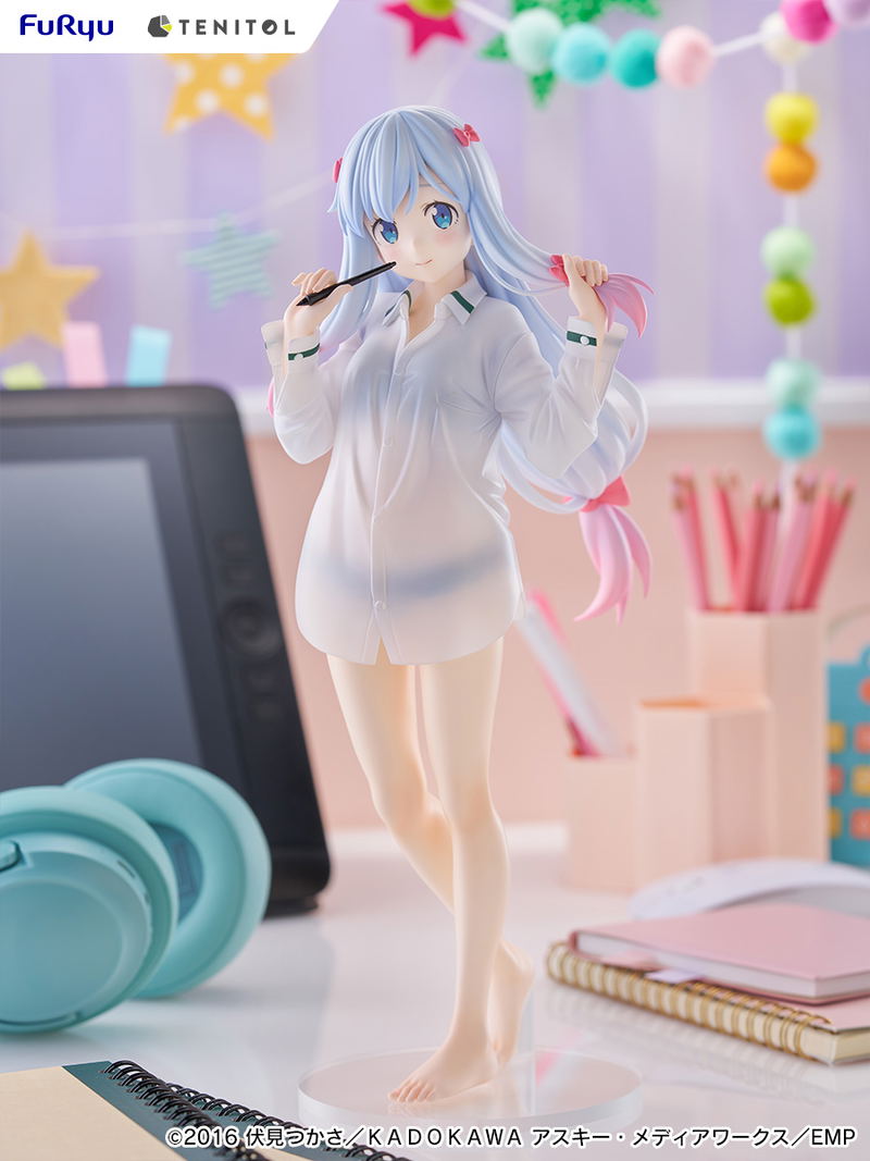 Tenitol Tall Eromanga Sensei: Izumi Sagiri Shirts Ver. image 9