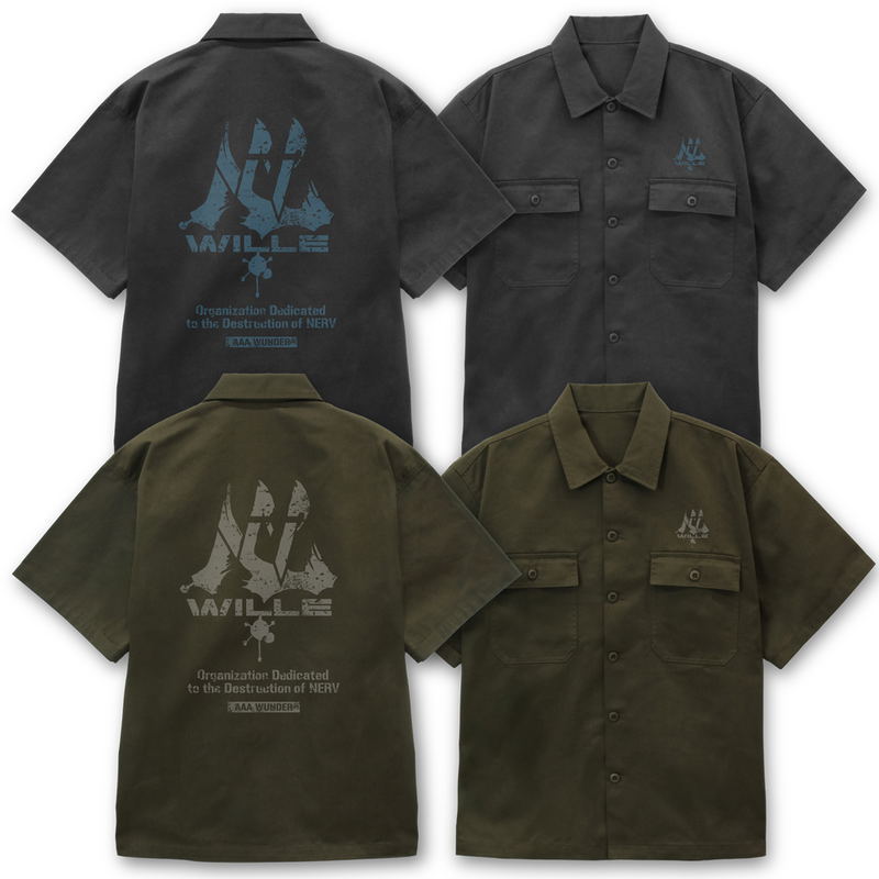 Evangelion - Wille Work Shirt (Gray | Size XL) image 7