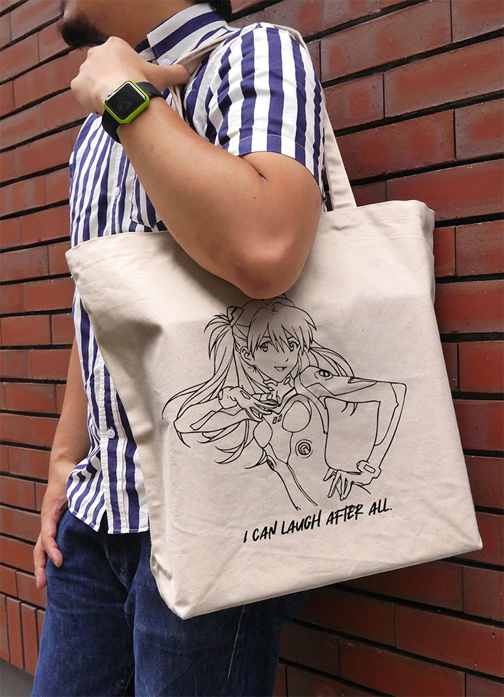 Evangelion - Asuka Langley Shikinami Large Tote Bag (Natural) image 2