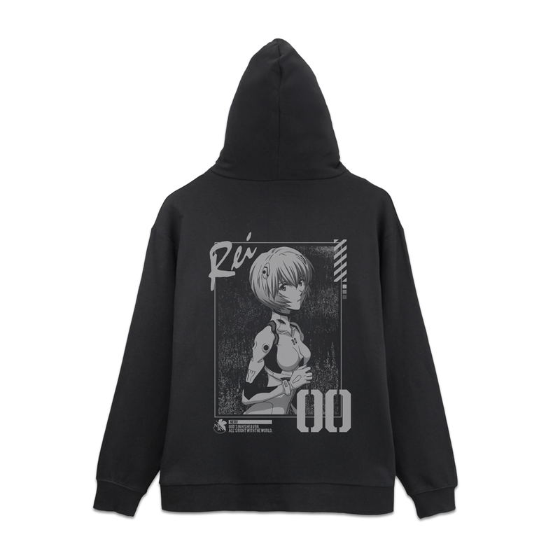 Evangelion - Ayanami Rei Zip Hoodie (Black | Size L) image 1