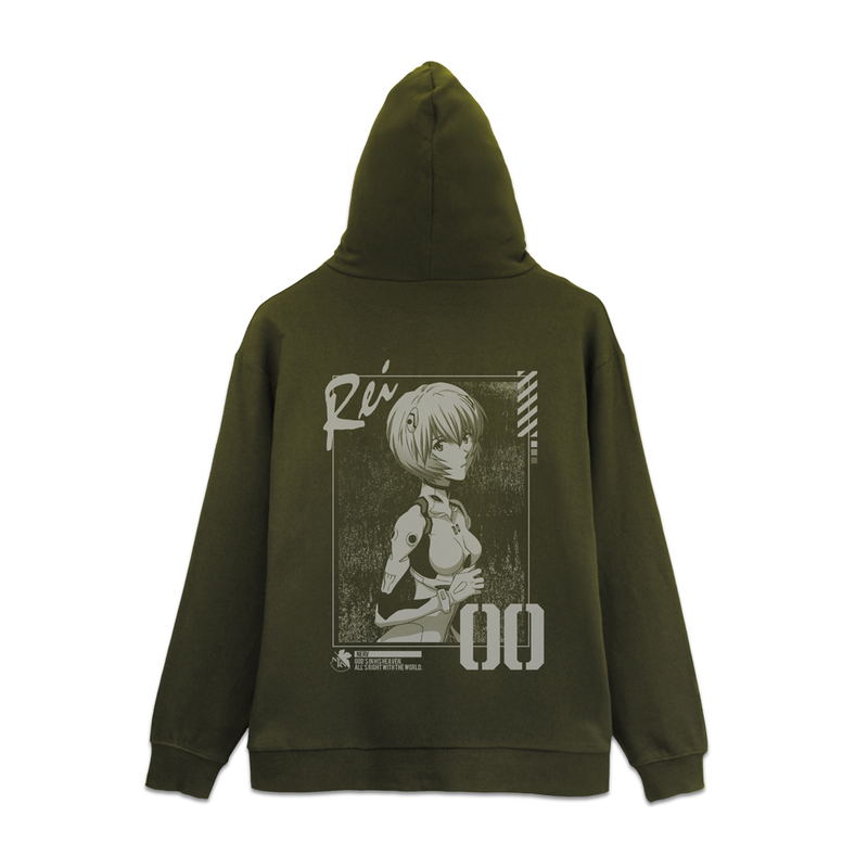 Evangelion - Ayanami Rei Zip Hoodie (Moss | Size XL) image 1