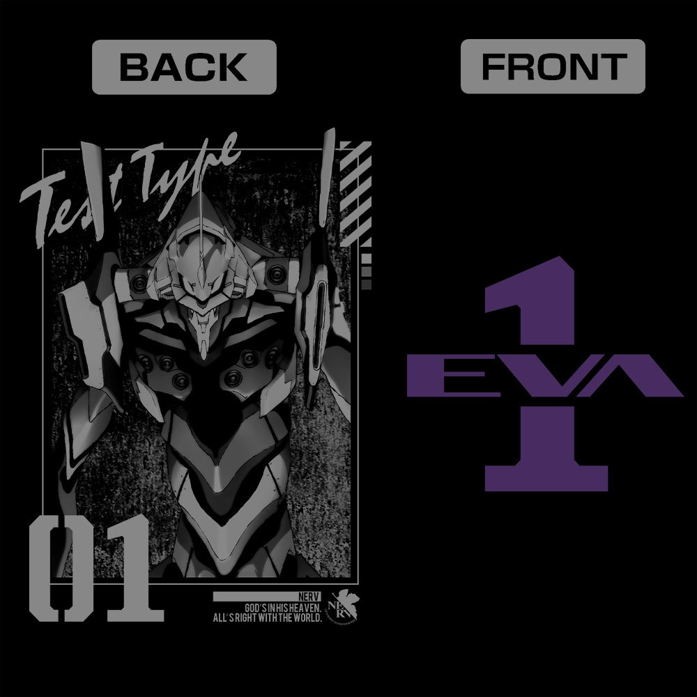 Evangelion - Eva Unit-01 Zip Hoodie (Black | Size L)