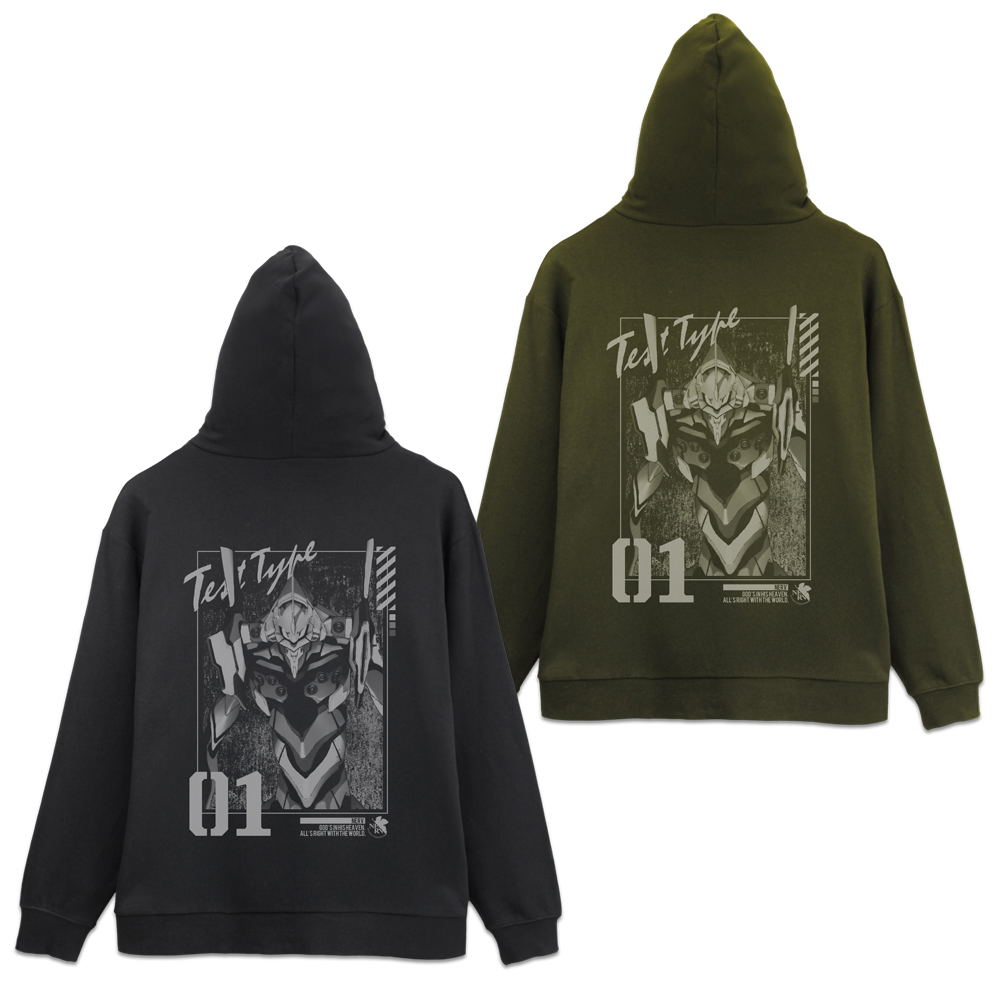 Evangelion - Eva Unit-01 Zip Hoodie (Black | Size XXL)