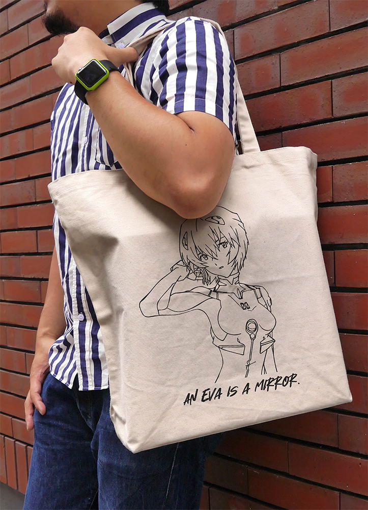 Evangelion - Rei Ayanami Large Tote Bag (Natural) image 2
