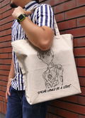 Evangelion - Shinji Ikari Large Tote Bag (Natural) thumbnail 2
