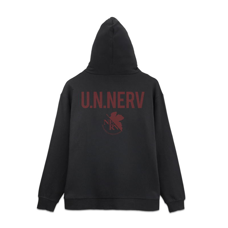Evangelion - U.N. Nerv Zip Hoodie (Black | Size L) image 1