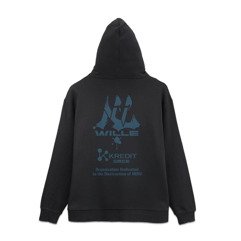 Evangelion - Wille & Kredit Zip Hoodie (Black | Size M) image 1