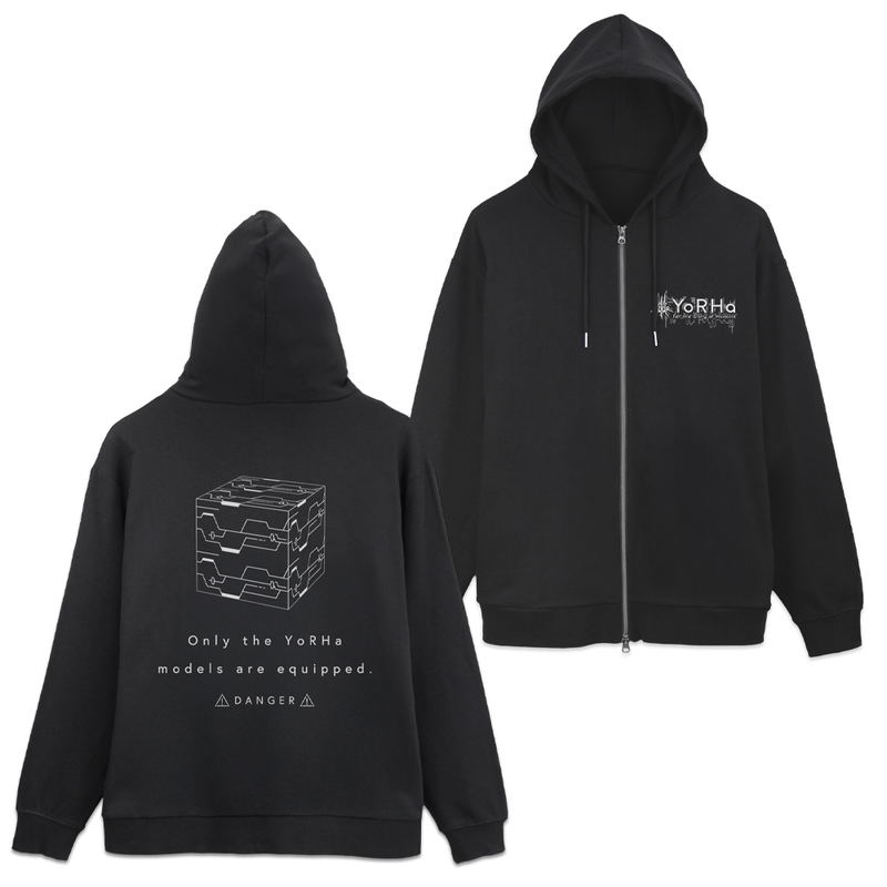 NieR:Automata Ver1.1a - YoRHa Unit Zip Hoodie (Black | Size L) image 1