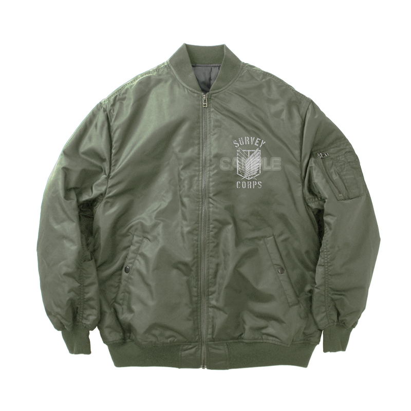 Attack On Titan - Survey Corps MA-1 Jacket Ver. 2.0 (Moss | Size L) image 3