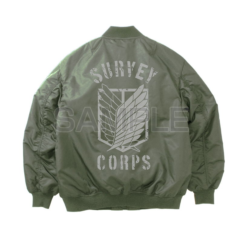 Attack On Titan - Survey Corps MA-1 Jacket Ver. 2.0 (Moss | Size XL) image 2
