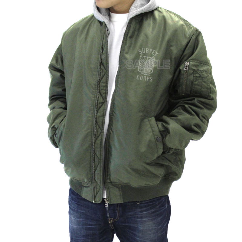 Attack On Titan - Survey Corps MA-1 Jacket Ver. 2.0 (Moss | Size XL) image 6